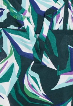 Tunika-Shirt mit Print fir green