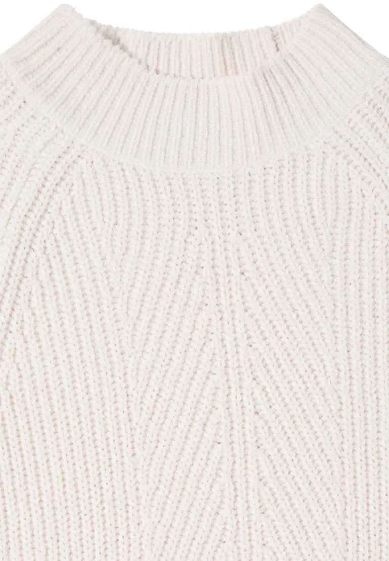 Turtleneck Chenille Pullover light greige