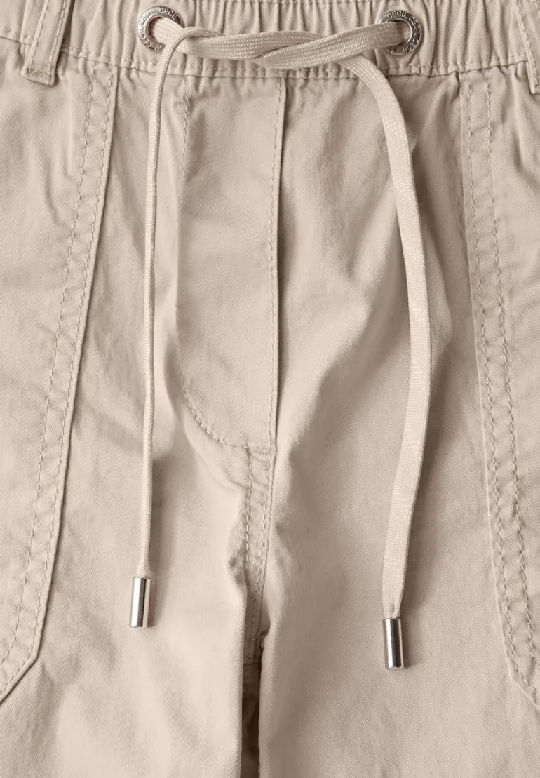 Twill Shorts im Washed-Look boulder beige