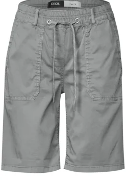 Twill Shorts im Washed-Look obelisk grey