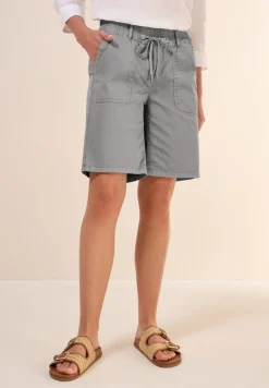 Twill Shorts im Washed-Look obelisk grey