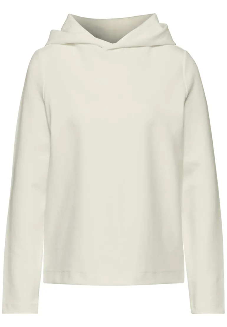 Twill Sweat Hoodie vanilla white