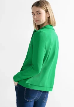 Twill Sweatjacke celery green