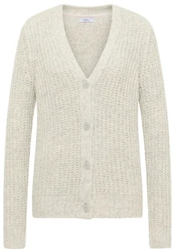 Two Tone Cardigan metal grey melange