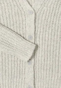 Two Tone Cardigan metal grey melange