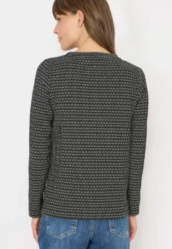 Two-Tone Strukturshirt black