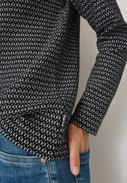 Two-Tone Strukturshirt black