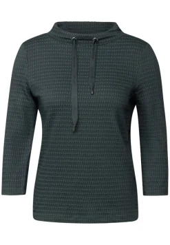 Two-Tone Strukturshirt slate khaki