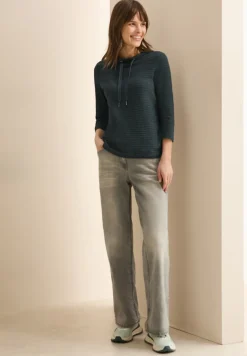 Two-Tone Strukturshirt slate khaki
