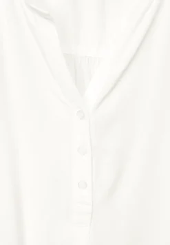 Unifarbene Basic Bluse vanilla white
