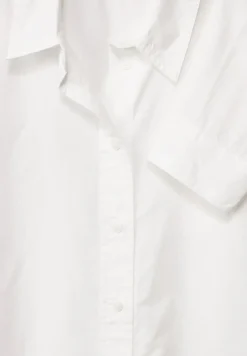 Unifarbene Baumwollbluse vanilla white