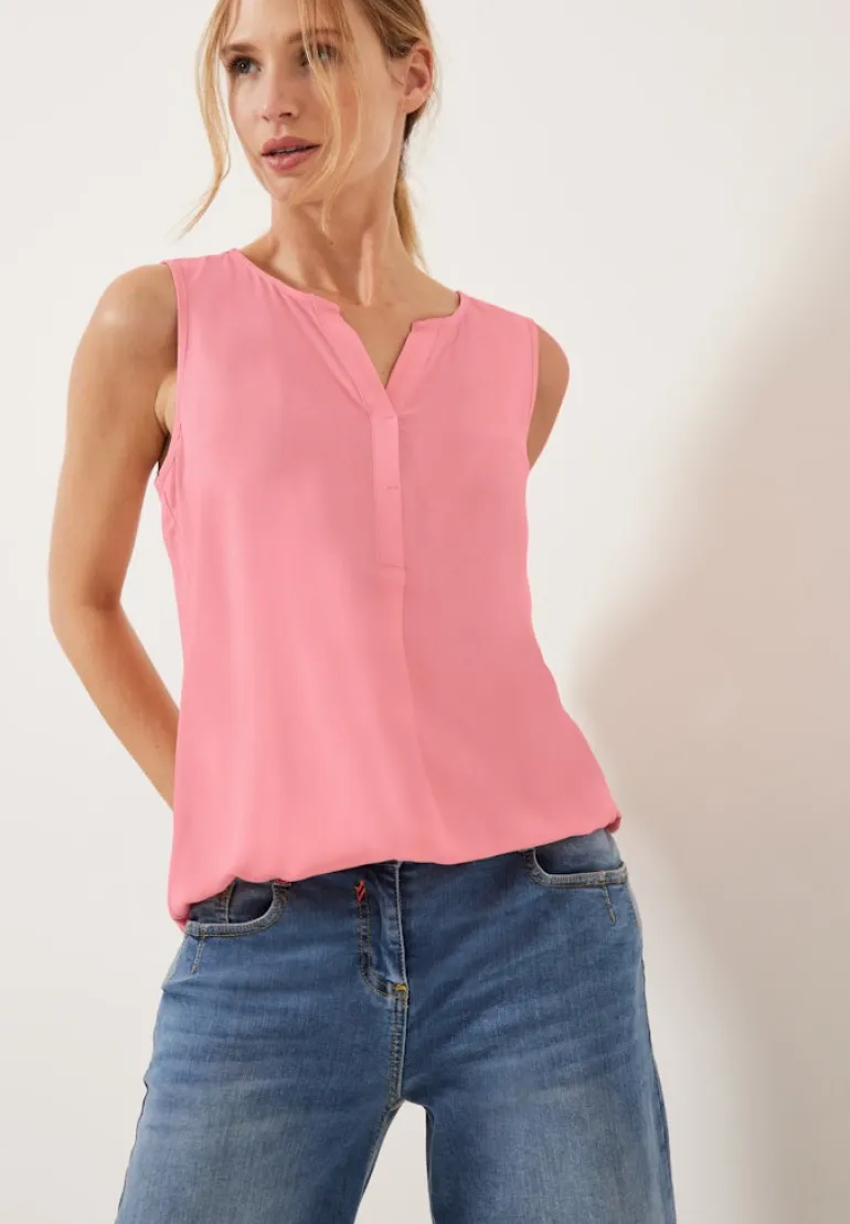 Unifarbenes Blusentop soft pink