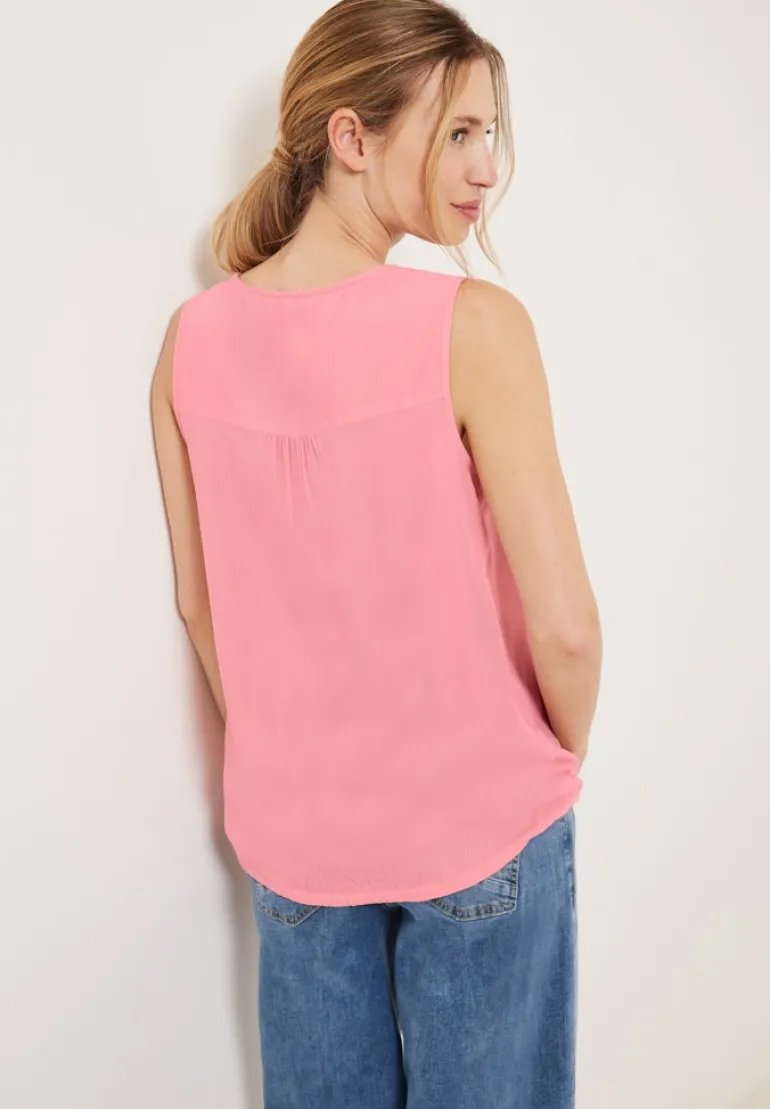 Unifarbenes Blusentop soft pink