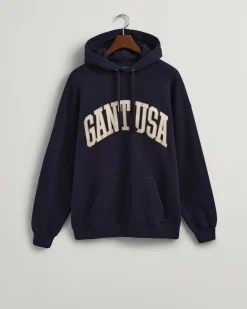 USA Graphic Sweat Hoodie evening blue