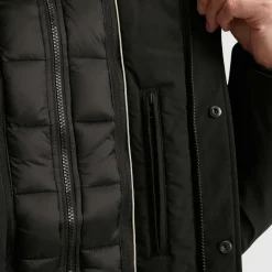 V-DOUBLE COAT jet black