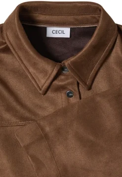 Veloursbluse mocha caramel