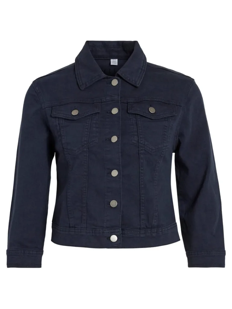 VIBIRKINA 3/4 DENIM JACKET/LS total eclipse
