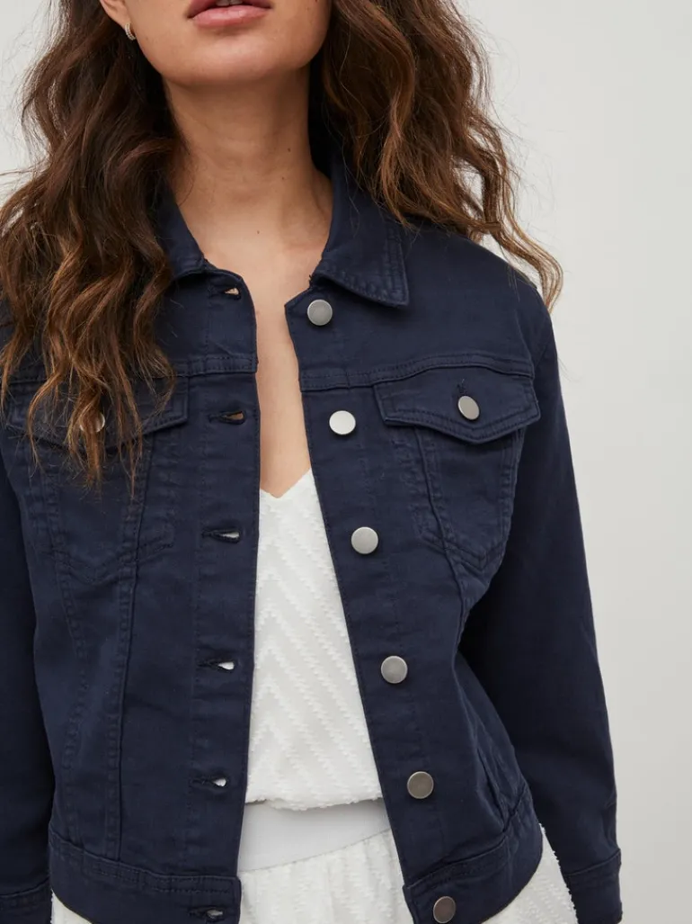VIBIRKINA 3/4 DENIM JACKET/LS total eclipse