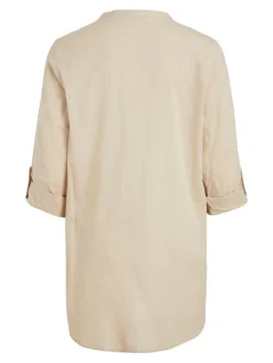 VICHELLIE L/S V-NECK TUNIC cement
