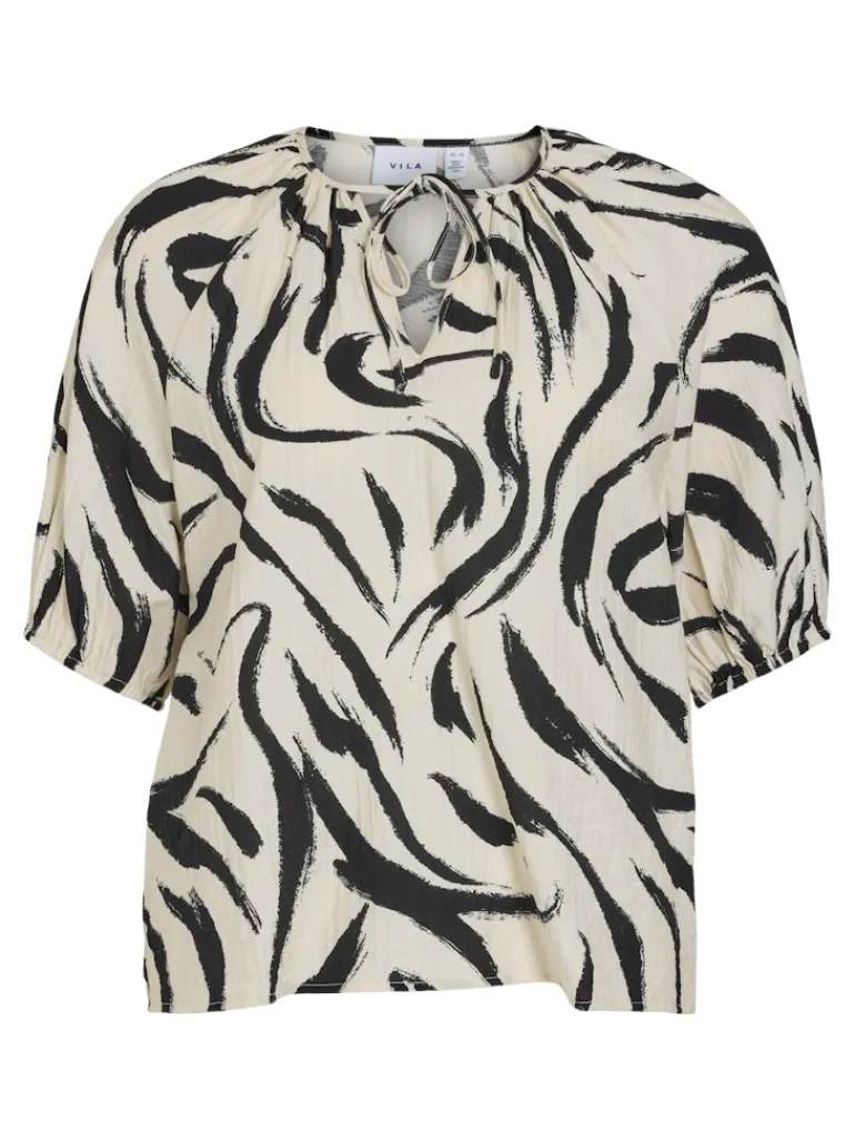 VICLO 2/4 V-NECK TOP - NOOS birch