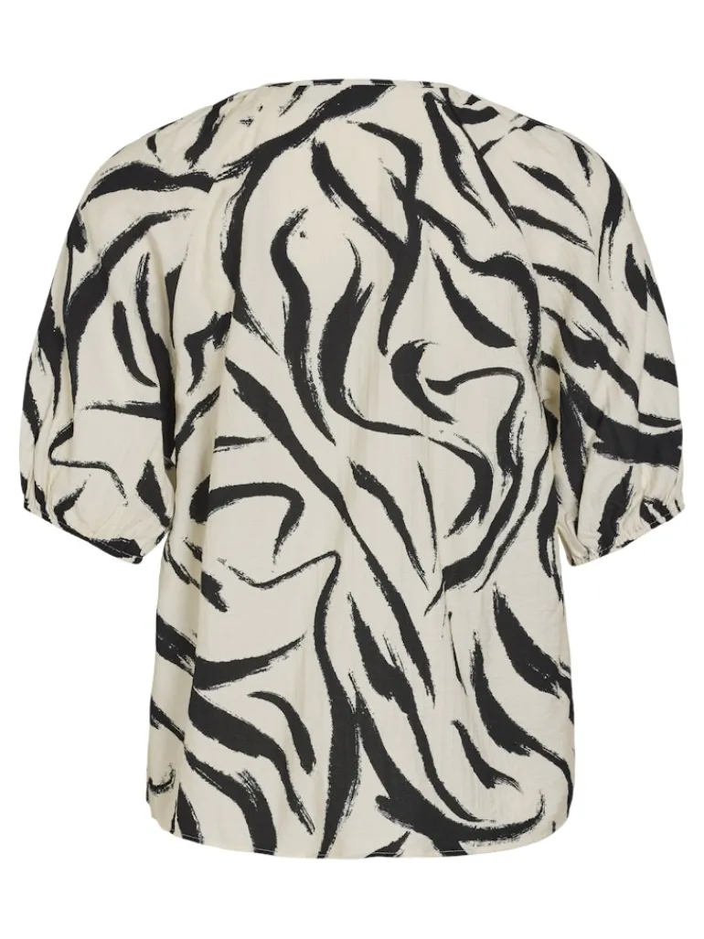 VICLO 2/4 V-NECK TOP - NOOS birch