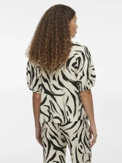 VICLO 2/4 V-NECK TOP - NOOS birch