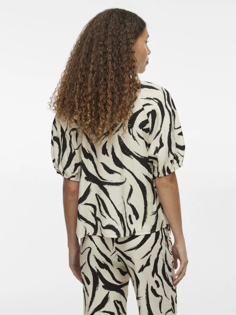 VICLO 2/4 V-NECK TOP - NOOS birch