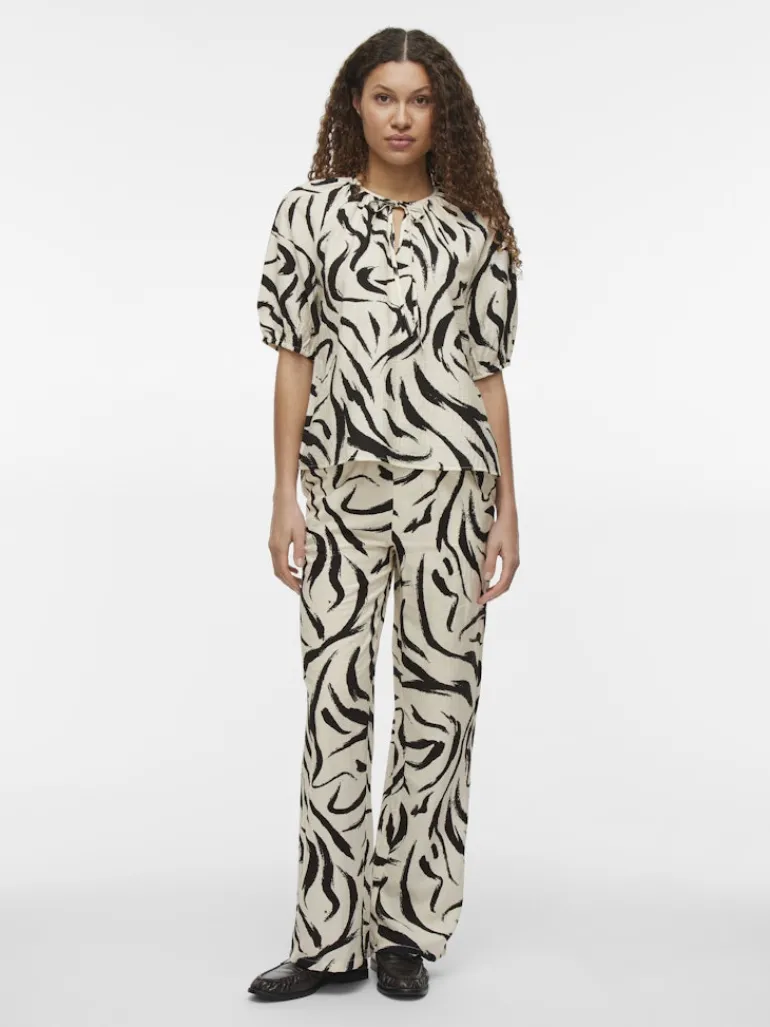 VICLO 2/4 V-NECK TOP - NOOS birch