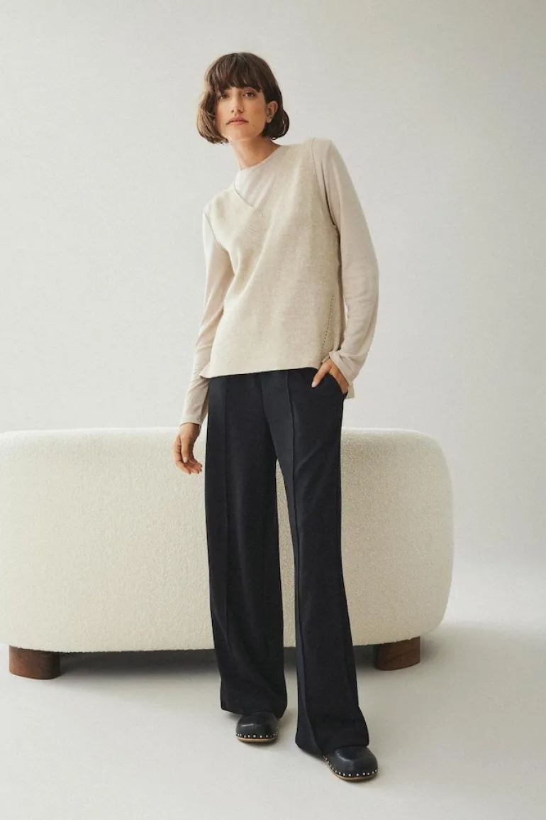 VICLUA HW WIDE PANTS-NOOS black beauty