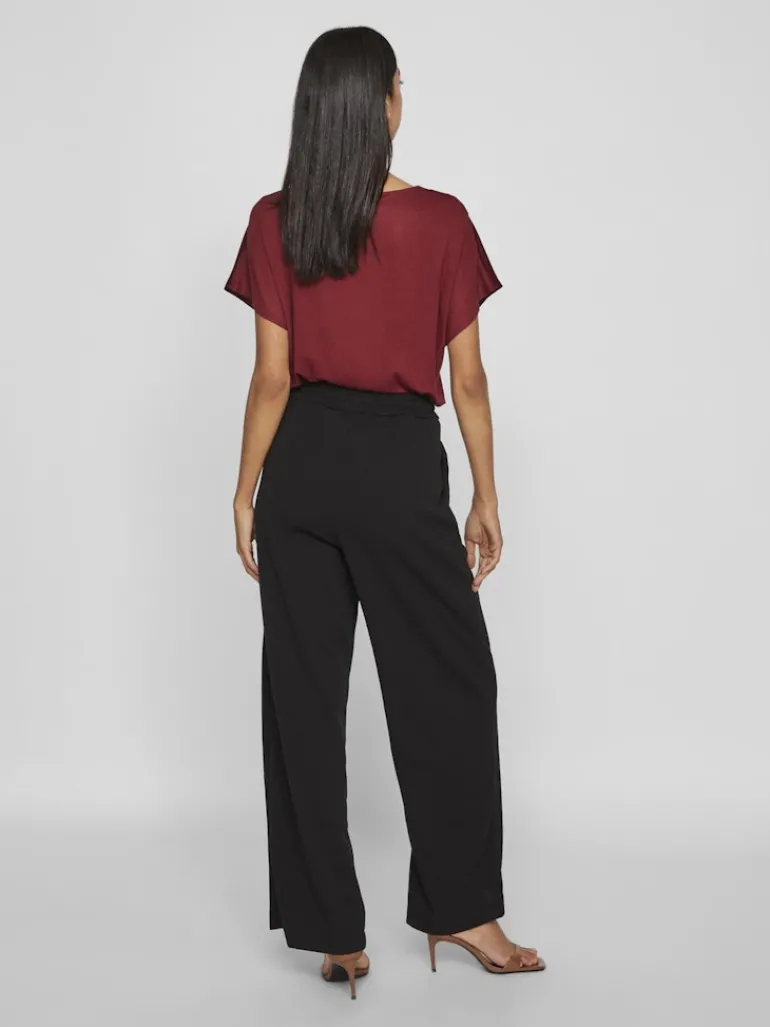 VICLUA HW WIDE PANTS-NOOS black beauty