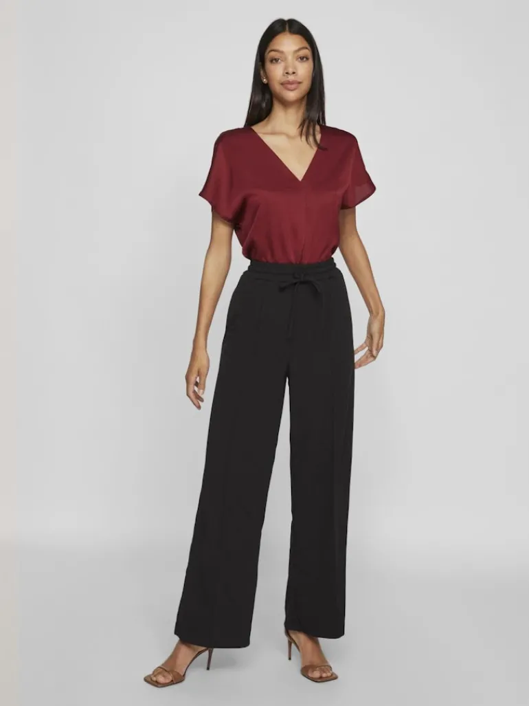 VICLUA HW WIDE PANTS-NOOS black beauty