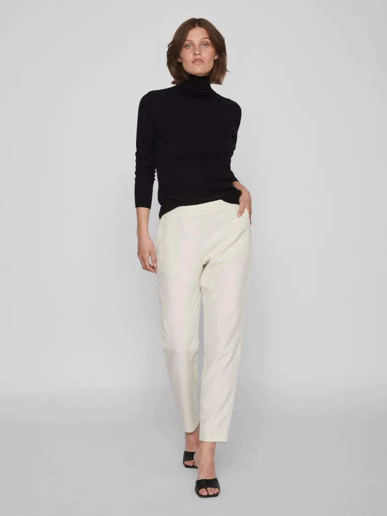 VICOMFY L/S ROLLNECK KNIT TOP/SU/PB black