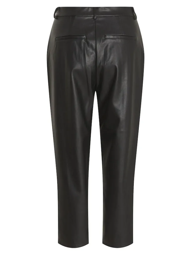 VIDAGMAR RW 7/8 COATED PANTS - NOOS black