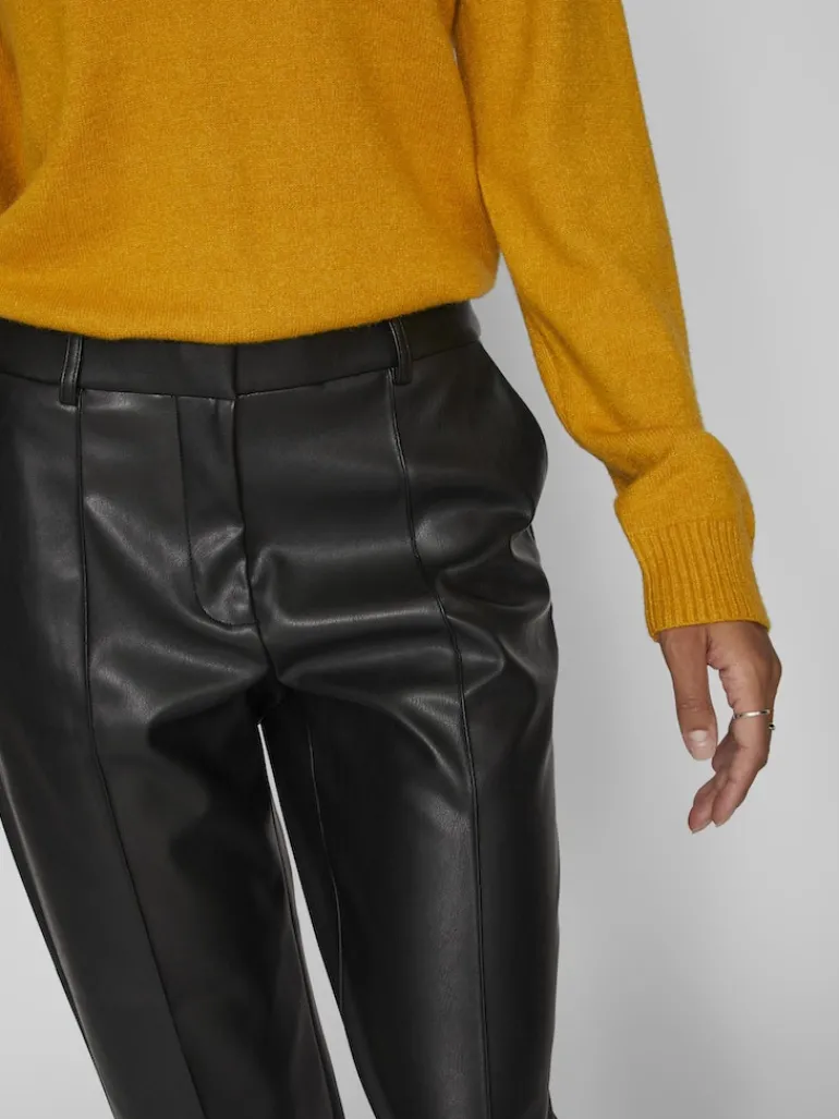 VIDAGMAR RW 7/8 COATED PANTS - NOOS black