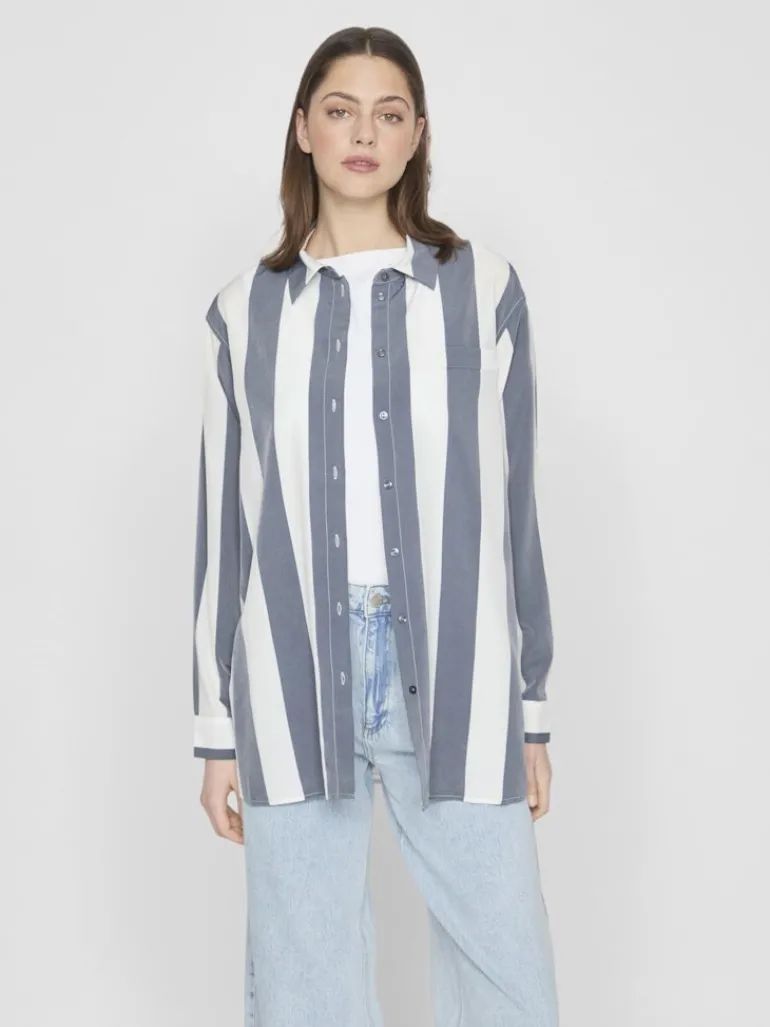 VIDANCY L/S LONG SHIRT/PB dunkelblau2