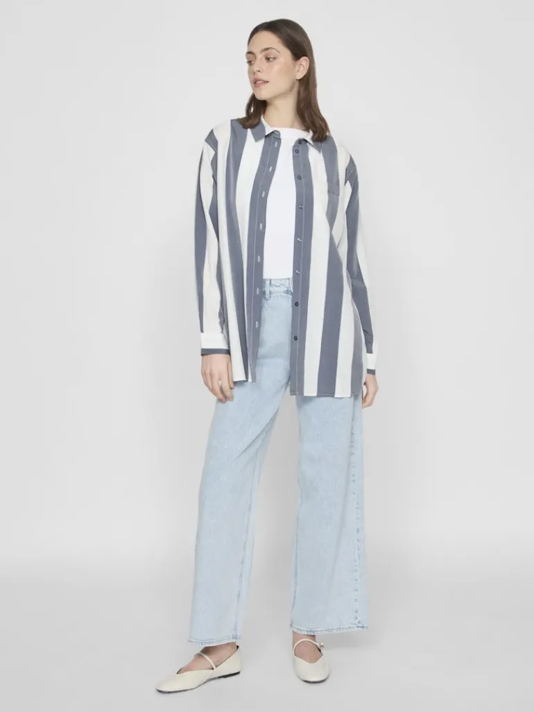 VIDANCY L/S LONG SHIRT/PB dunkelblau2