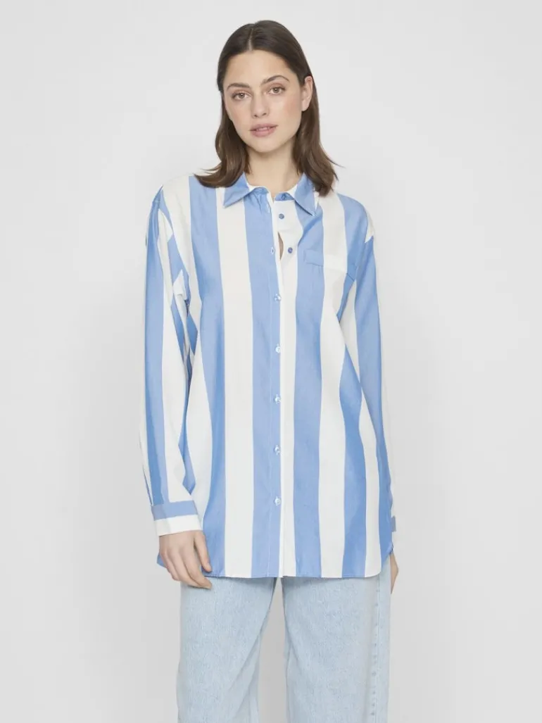 VIDANCY L/S LONG SHIRT/PB dunkelblau1