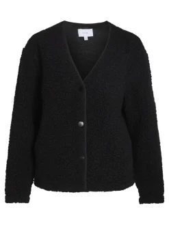 VIDANIA L/S TEDDY JACKET black