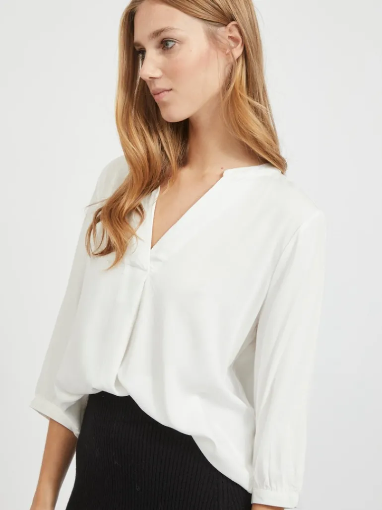 VIDANIA 3/4 SHIRT/SU - NOOS snow white