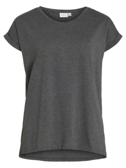 VIDREAMERS NEW PURE T-SHIRT-NOOS dark grey melange