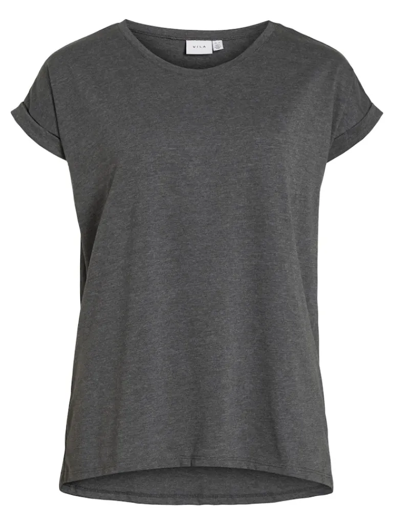 VIDREAMERS NEW PURE T-SHIRT-NOOS dark grey melange