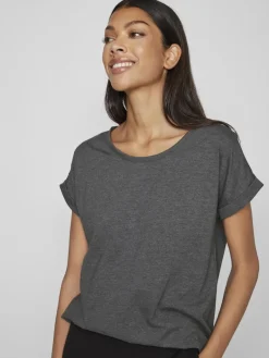 VIDREAMERS NEW PURE T-SHIRT-NOOS dark grey melange