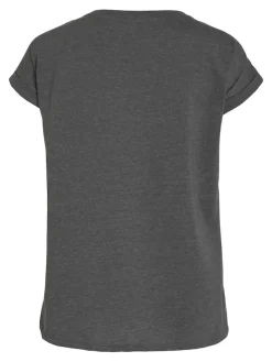 VIDREAMERS NEW PURE T-SHIRT-NOOS dark grey melange
