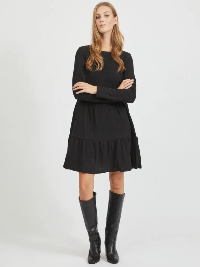 VIELITA L/S DRESS - NOOS black