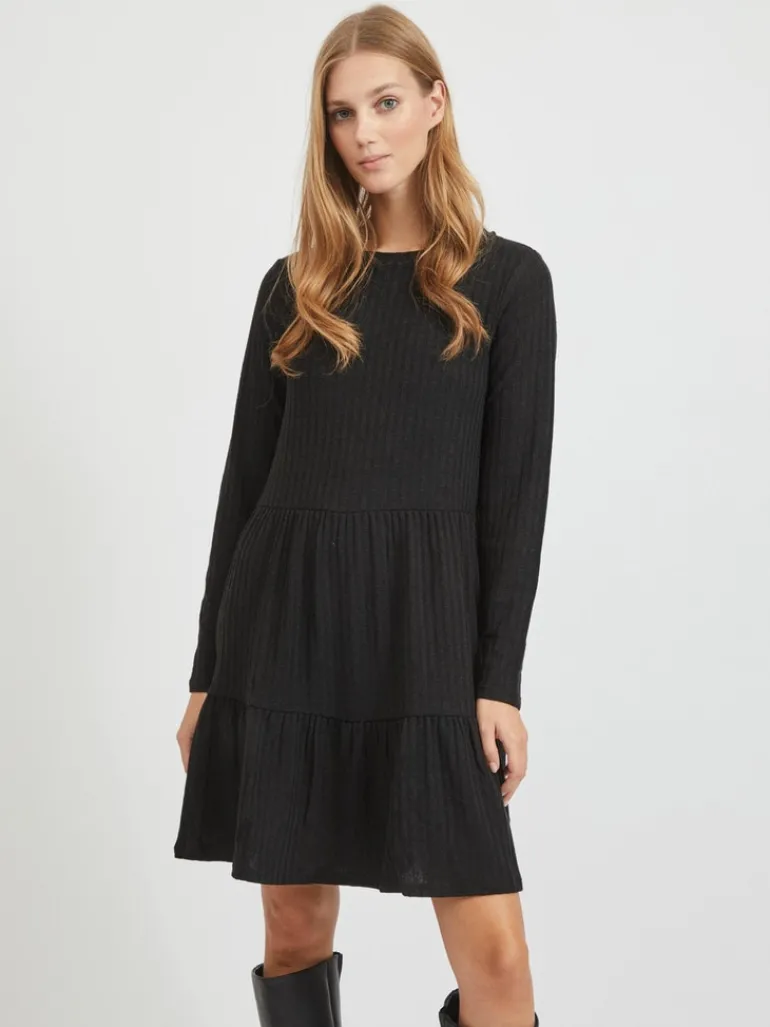 VIELITA L/S DRESS - NOOS black