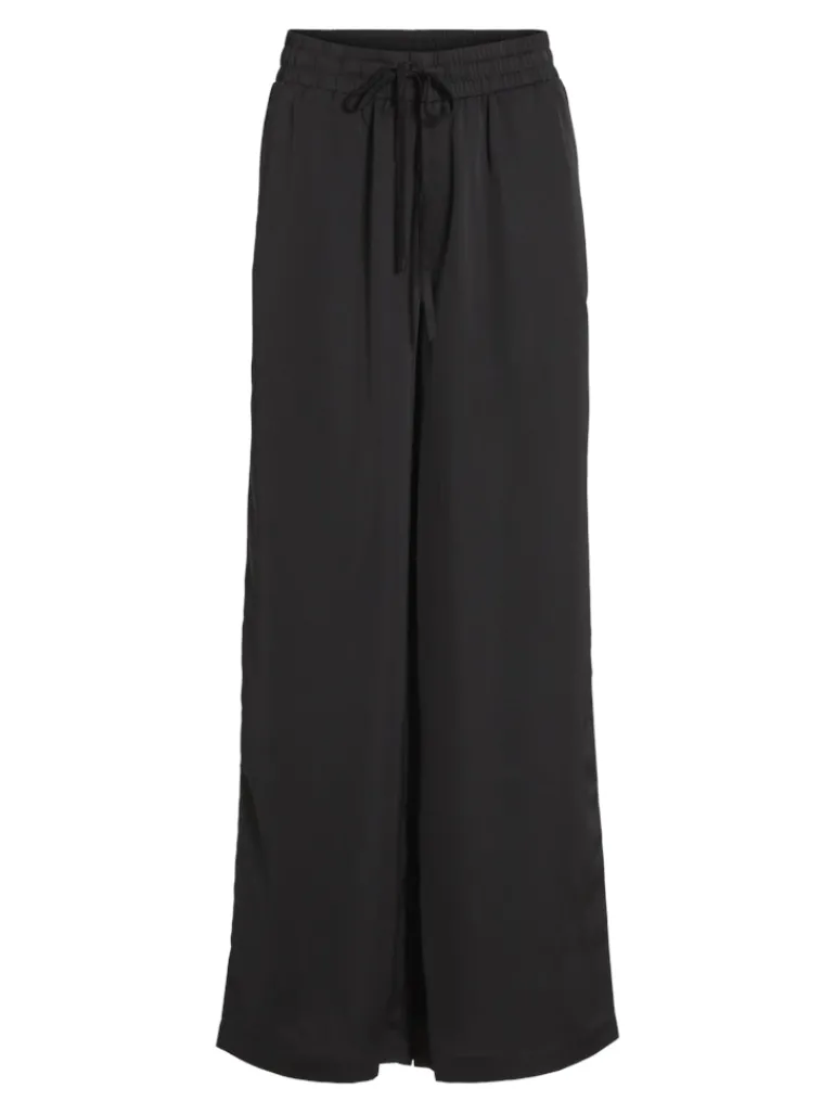 VIELLETTE HW WIDE PANTS-NOOS black