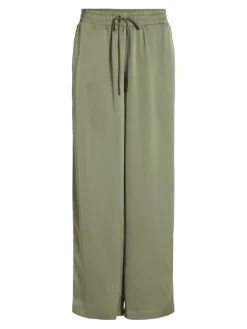 VIELLETTE HW WIDE PANTS-NOOS oil green