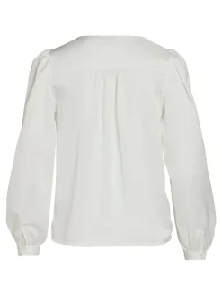 VIELLETTE V-NECK L/S SHIRT - NOOS snow white