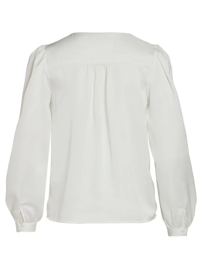 VIELLETTE V-NECK L/S SHIRT - NOOS snow white