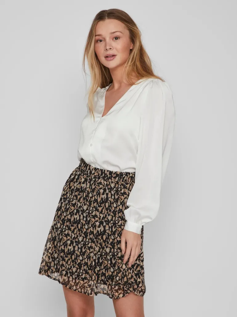 VIELLETTE V-NECK L/S SHIRT - NOOS snow white